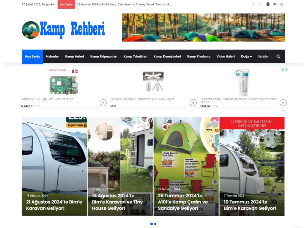 kamp rehberi web sitesi | Kamp Rehberi Web Sitemiz Yayın Hayatına Başladı!